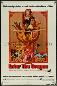 7c0329 ENTER THE DRAGON 1sh 1973 Bruce Lee classic, the movie that made him a legend!