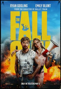 7c0334 FALL GUY teaser DS 1sh 2024 Ryan Gosling in title role, Emily Blunt, May 3 date, rare!