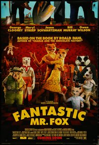 7c0335 FANTASTIC MR. FOX int'l advance DS 1sh 2009 Wes Anderson stop-motion, Clooney, Streep