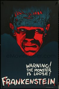 7c0148 FRANKENSTEIN teaser S2 poster 2000 best teaser artwork of Boris Karloff as the monster!