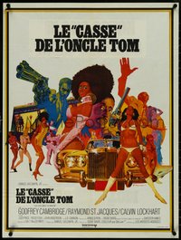 7c0107 COTTON COMES TO HARLEM French 24x32 1971 Godfrey Cambridge, Ossie Davis, Robert McGinnis art!