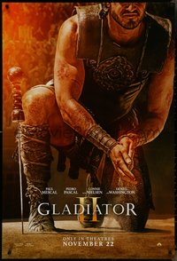 7c0361 GLADIATOR II teaser DS 1sh 2024 Ridley Scott, Paul Mescal, Pascal, Washington, ultra rare!