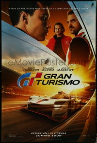 7c0370 GRAN TURISMO int'l teaser DS 1sh 2023 gamer to racer, story of impossible dream, ultra rare!