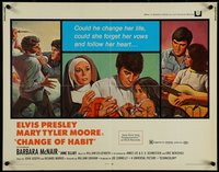 7c0932 CHANGE OF HABIT 1/2sh 1969 Dr. Elvis Presley, pretty Mary Tyler Moore as nun!