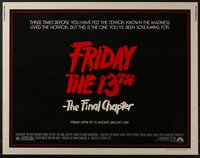 7c0947 FRIDAY THE 13th - THE FINAL CHAPTER 1/2sh 1984 Part IV, slasher sequel, Jason's unlucky day!