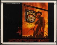 7c0954 HIGH PLAINS DRIFTER 1/2sh 1973 classic Ron Lesser art of Clint Eastwood holding gun & whip!