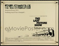 7c0960 LAST PICTURE SHOW 1/2sh 1971 Peter Bogdanovich, Jeff Bridges, Ellen Burstyn, Tim Bottoms!