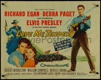 7c0963 LOVE ME TENDER 1/2sh 1956 1st Elvis Presley, great images with Debra Paget & with guitar!