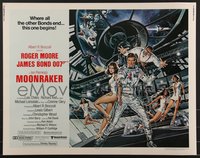 7c0966 MOONRAKER 1/2sh 1979 art of Moore as Bond & sexy Lois Chiles by Goozee!