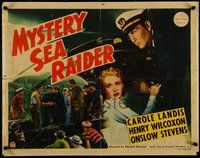 7c0968 MYSTERY SEA RAIDER style A 1/2sh 1940 Carole Landis, Henry Wilcoxon on ship, ultra rare!