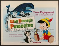 7c0972 PINOCCHIO 1/2sh R1978 Disney classic cartoon about wooden boy who becomes real!