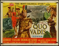 7c0974 QUO VADIS style B 1/2sh 1951 Robert Taylor, Deborah Kerr & Peter Ustinov in Ancient Rome!