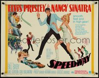 7c0985 SPEEDWAY 1/2sh 1968 art of Elvis Presley dancing with sexy Nancy Sinatra in boots!