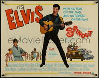 7c0986 SPINOUT 1/2sh 1966 Elvis playing guitar, foot on the gas & no brakes on fun!