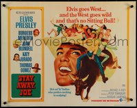 7c0989 STAY AWAY JOE 1/2sh 1968 McGinnis art of Elvis Presley riding bull with lots of sexy girls!