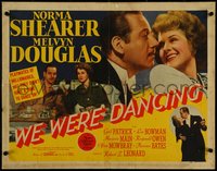 7c0997 WE WERE DANCING 1/2sh 1942 art of professional guests Norma Shearer & Melvin Douglas, rare!