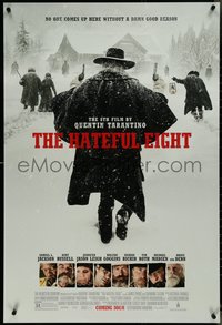 7c0378 HATEFUL EIGHT advance DS 1sh 2015 Tarantino, Russell, Leigh, Jackson, Goggins and cast!