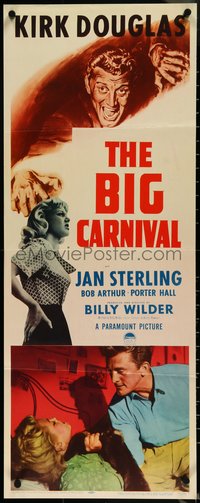 7c0720 ACE IN THE HOLE insert 1951 Billy Wilder classic, ultra rare version with 'The Big Carnival'!