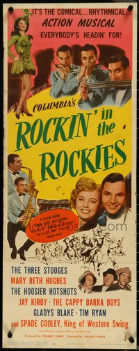 7c0776 ROCKIN' IN THE ROCKIES insert 1945 Hoosier Hotshots, Mary Beth Hughes & Blake, ultra rare!