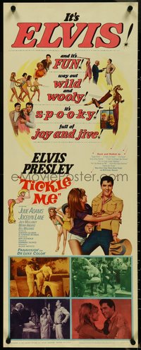 7c0788 TICKLE ME insert 1965 Elvis Presley is fun, way out wild & wooly, full of joy and jive!