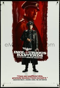 7c0402 INGLOURIOUS BASTERDS teaser DS 1sh 2009 Christoph Waltz as Colonel Hans Landa, the Jew Hunter!