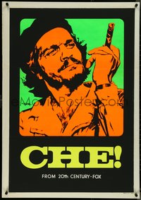 7c0094 CHE Italian 1sh 1969 completely different day-glo art of Omar Sharif as Guevara by Nistri!