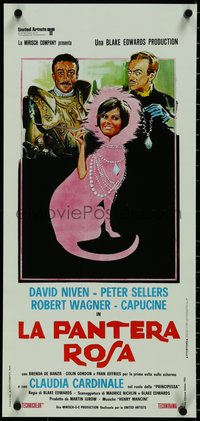 7c0695 PINK PANTHER Italian locandina R1970s Campeggi art of Sellers, Niven & Cardinale, ultra rare!