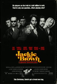 7c0414 JACKIE BROWN advance DS 1sh 1997 Quentin Tarantino, Santa's got a brand new bag, top cast!