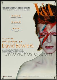 7c0065 DAVID BOWIE IS exhibition Japanese 29x41 2015 close-up of him as Ziggy Stardust, ultra rare!