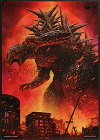 7c0902 GODZILLA MINUS ONE commercial Japanese 2023 different art by Yuji Kaida, ultra rare!