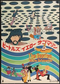 7c0920 YELLOW SUBMARINE Japanese 1969 Beatles John, Paul, Ringo, George, different psychedelic art!