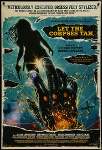 7c0435 LET THE CORPSES TAN 1sh 2018 cool vintage-style Vranck art of hand reaching for sexy woman!