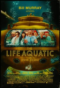 7c0437 LIFE AQUATIC WITH STEVE ZISSOU advance DS 1sh 2004 Wes Anderson, Bill Murray & Owen Wilson!