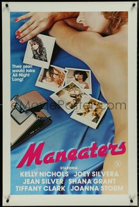 7c0458 MANEATERS 1sh 1983 sexy nude image, their plan would take all night long!