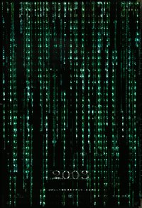 7c0464 MATRIX RELOADED holofoil teaser 1sh 2003 Keanu Reeves, free your mind in 2003!