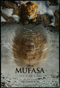 7c0481 MUFASA: THE LION KING advance DS 1sh 2024 Walt Disney prequel, Pierre, cute image, ultra rare!