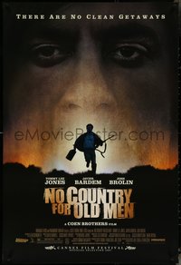 7c0491 NO COUNTRY FOR OLD MEN DS 1sh 2007 Coen Bros, Josh Brolin, Javier Bardem, Tommy Lee Jones!