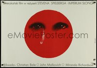 7c0142 EMPIRE OF THE SUN Polish 27x38 1989 Stephen Spielberg, 1st Christian Bale, Pagowski art!