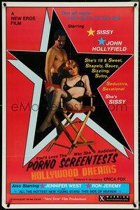 7c0520 PORNO SCREENTESTS HOLLYWOOD DREAMS 25x38 1sh 1982 Ron Jeremy, Sissy & John Hollyfield!