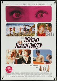 7c0527 PSYCHO BEACH PARTY 1sh 2000 wacky slasher horror spoof, party till you drop dead!