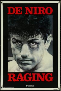 7c0533 RAGING BULL teaser 1sh 1980 Martin Scorsese, classic Kunio Hagio art of Robert De Niro!