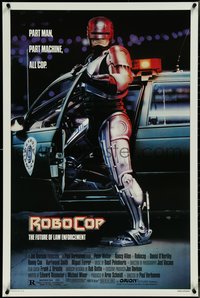 7c0547 ROBOCOP 1sh 1988 Paul Verhoeven, full-length cyborg police Peter Weller by Mike Bryan!