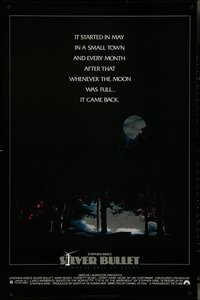 7c0567 SILVER BULLET 1sh 1985 Stephen King, whenever the moon was full, it came back!