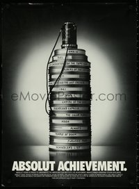 7c0802 ABSOLUT VODKA 20x27 advertising poster 1995 film reel bottle, Steven Spielberg, ultra rare!