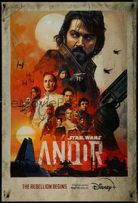 7c0188 ANDOR DS tv poster 2022 Star Wars, Disney+, art of Diego Luna and top cast!