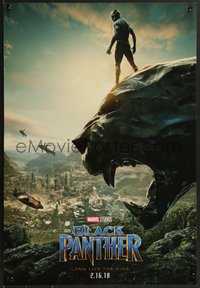 7c0831 BLACK PANTHER 19x27 special poster 2018 Boseman as T'Challa, Marvel Comics, ultra rare!