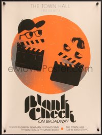 7c0813 BLANK CHECK ON BROADWAY 18x24 art print 2024 New York City, great clapboard art, ultra rare!