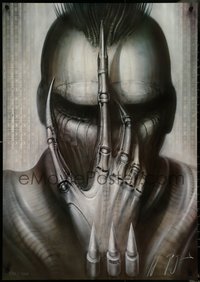 7c0136 H.R. GIGER signed #270/1000 26x37 art print 1980s creature used for Future Kill!