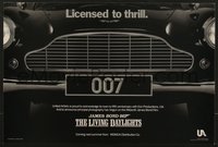 7c0838 LIVING DAYLIGHTS 12x18 special poster 1986 great image of classic Aston Martin car grill!