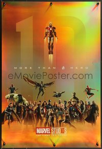 7c0841 MARVEL CINEMATIC UNIVERSE foil 19x27 special poster 2018 El Capitan, Avengers, rare!